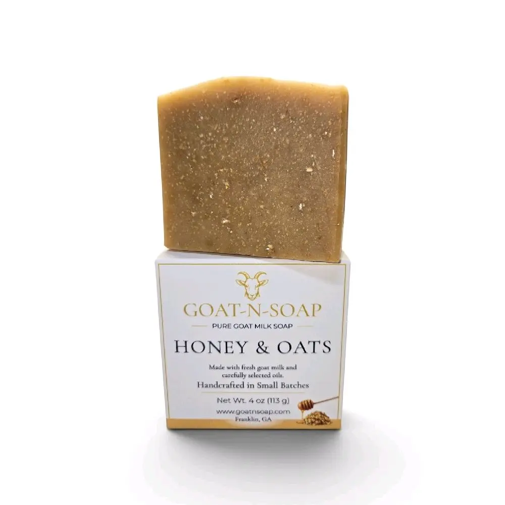 Honey & Oat Pure Goat Milk Soap & Body Wash - Farm Fresh,  Fragrance Oil-Free  Natural Skincare, Exfoliate, Moisturize