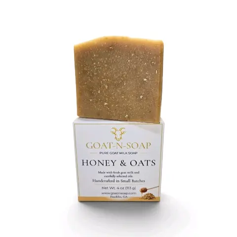 Honey & Oat Pure Goat Milk Soap & Body Wash - Farm Fresh,  Fragrance Oil-Free  Natural Skincare, Exfoliate, Moisturize