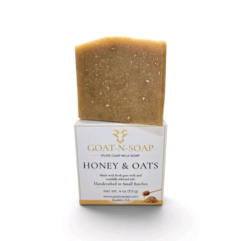 Honey & Oat Pure Goat Milk Soap & Body Wash - Farm Fresh,  Fragrance Oil-Free  Natural Skincare, Exfoliate, Moisturize