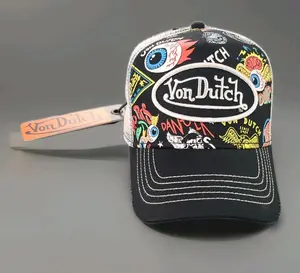 Von Dutch Black Jax Psycho Trucker Hat Snapback One Size Fits Most New With Tags