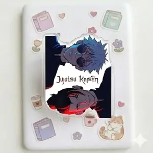 Jujutsu Kaisen Logo Magnetic Phone Grip , Kindle Holder, MagSafe Compatible, Aesthetic Inverse Design, High-quality Print, Removable, Strong Magnet for Readers.
