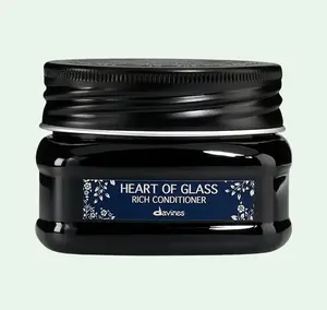 DAVINES Heart of Glass Blonde Rich Conditioner 2oz - Intense Nourishment & Fortifying Action with Biacidic Bond Complex & Baobab Extract