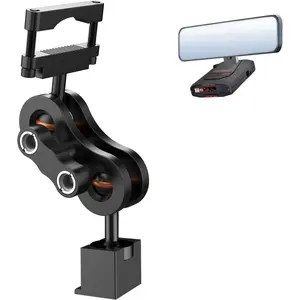 Radar Detector Mount Rearview Mirror Bracket,Car Truck Mirror Radar Mount Bracket,Aluminum Rearview Mirror Rod Mount (for Escort Max360c Max 3 Max 4 Max 360 MKII IX IXc Radar,w/EZ Magnet Connection)