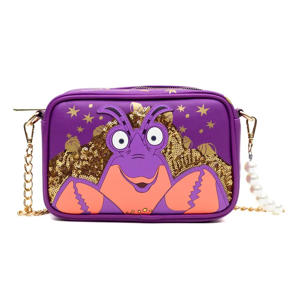Women's Disney Moana Tamatoa Shiny PU Leather Crossbody Shoulder Bag, Versatile Style for Daily Use, Crossbody Shoulder Bags, Pu Leather Bag