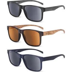 3 Pack Bifocal Reading Sunglasses For Men/Women - Fashion UV400 Sunglasses With Readers Built In Sun Outdoor