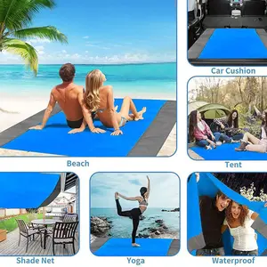 Outdoor beach blanket - oversized, lightweight sand proof beach mat, large picnic mat, beach travel tent, camping mat, hiking mat, foldable beach mat