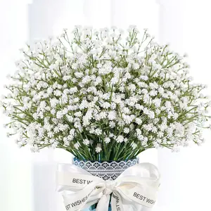12PCS Baby Breath Artificial Flowers Fake Babys Breath Gypsophila Flowers Bulk Realistic Artificial Flowers Bouquet Flores Artificiales para Decoracion for Wedding Party Home Decoration