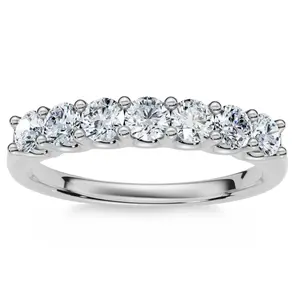 1/2Ct Diamond Wedding Ring Gold U Prong Lab Grown