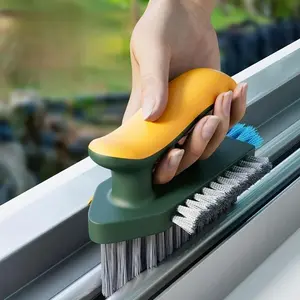Triangle Cleaning Brush,  1 Count Multifunctional Cleaning Brush for Bathroom & Kitchen & Outdoor Use, Window Cleaning Tool, Durable Plastic Cleaning Tool, Household Cleaning Tool