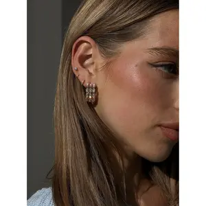 Ashlen Hoop Earrings Gold