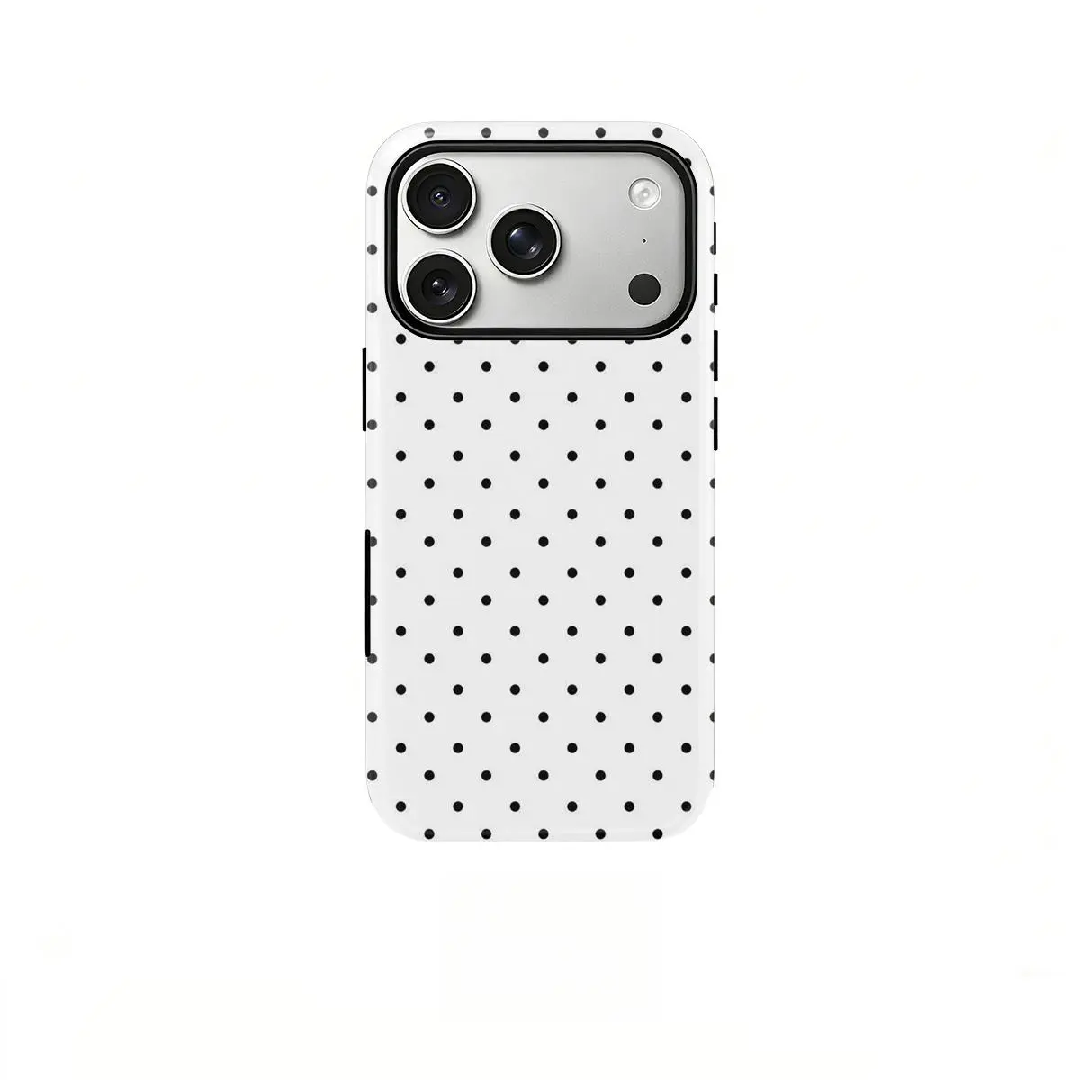 Polka Dot Print Phone Case, Heavy Duty Shockproof 2in1 Protective Shell, for Samsung iPhone 17 16 15 14 13 12 11 Pro Max Series Holiday Gift Minimalist Fashion Case Cover