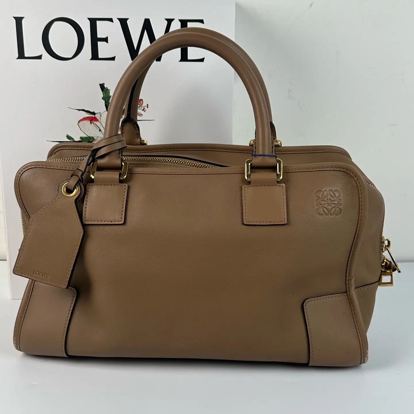 Pre-owned Loewe Amazona 36 Leather Handbag