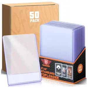 50 PCS TopLoaders Card Sleeves for Trading Cards 3" x 4" Baseball Card Protector