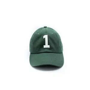 Hunter Green  Number Baseball Hat