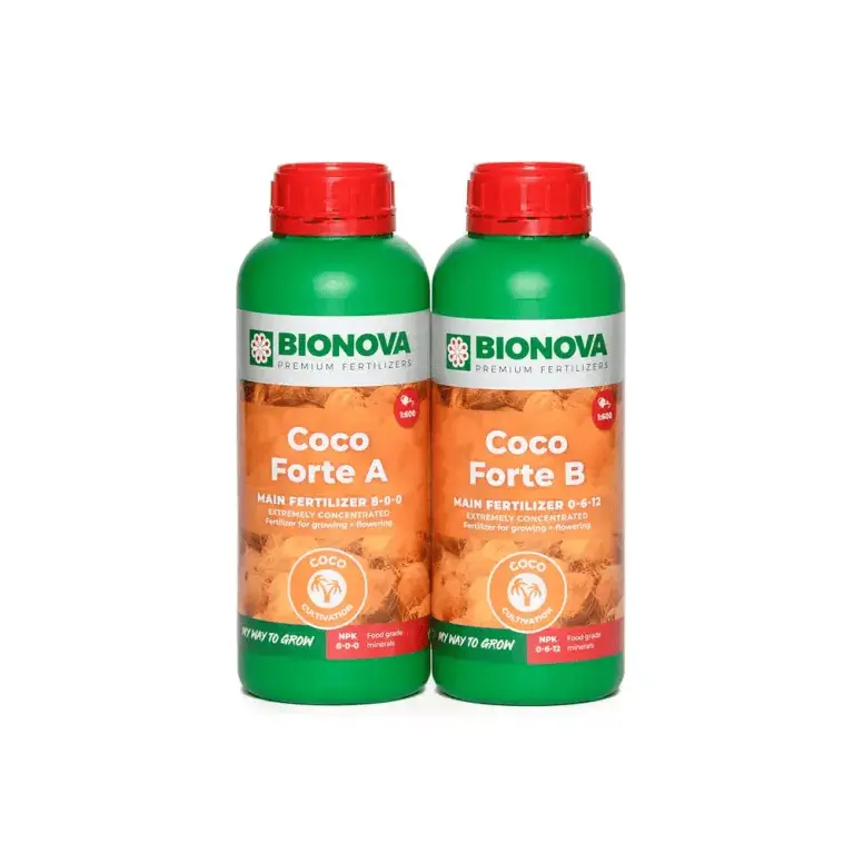 Bionova Premium Fertilizer Coco Forte A+B Base Nutrient Mix, Concentrated Food-Grade Formula for Serious Growers, Supports High Yield Garden Soil Enhancement