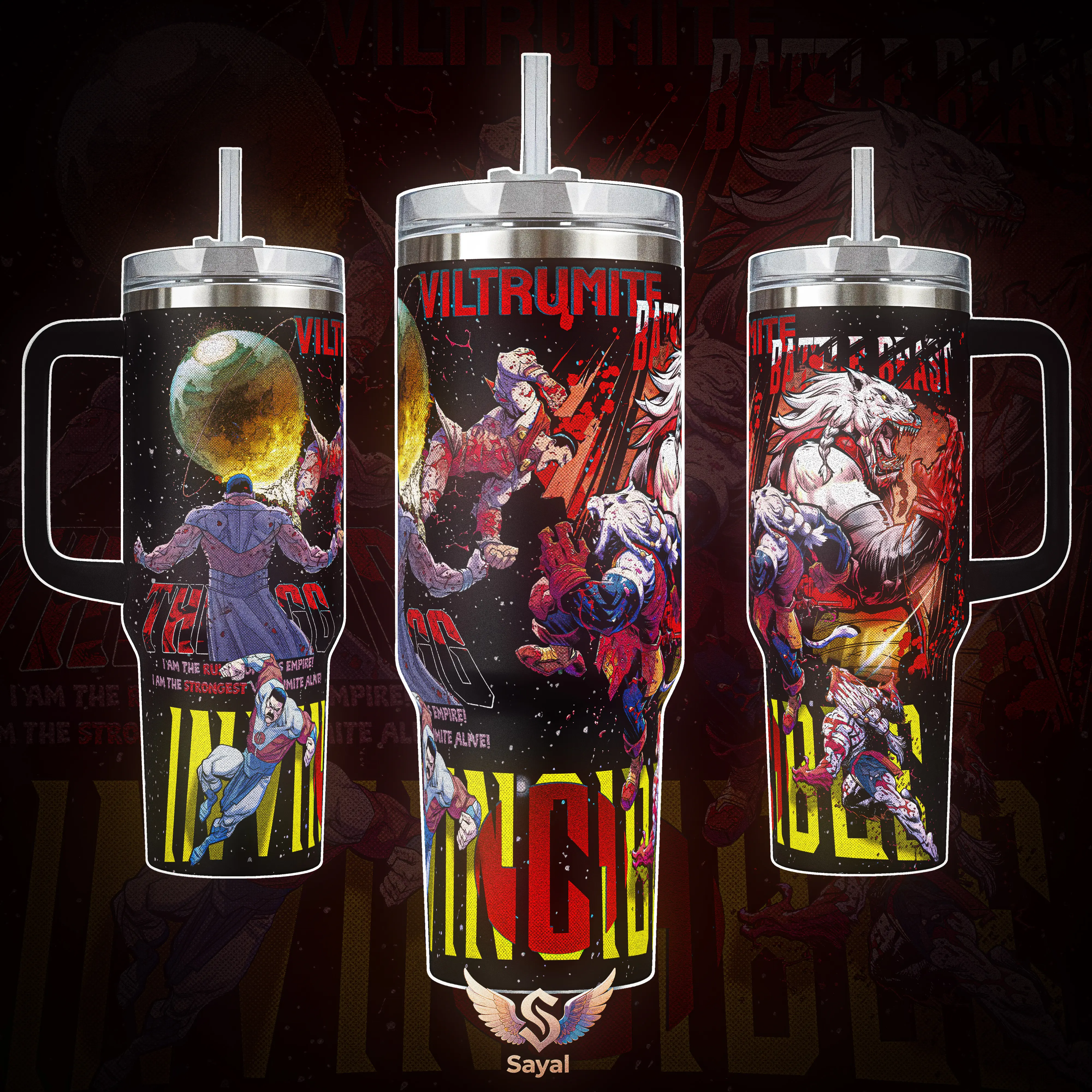 Thragg x Battle Beast Invincible Viltrumite Battle 40 oz Vacuum ...