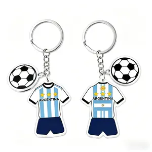 2PCS Soccer Keychain Football Fan Gift & Souvenir-Soccer Gifts & Accessories for Men Sports Merchandise 2026 Backpack Charm Daily Use