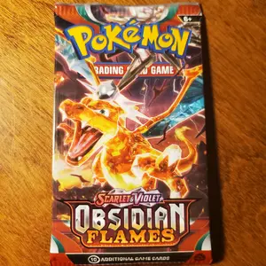 Pokémon Obsidian Flames Booster Pack - 1x Pack of Sealed Cards & 10 Pokemon Cards - Perfect for Pokémon Trainers - Includes 10 Cards per Pack