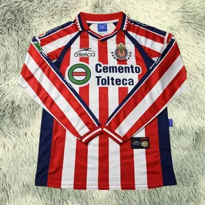 Vintage Chivas Guadalajara Jersey 1999 2000 home long sleeve Shirt - L 986
