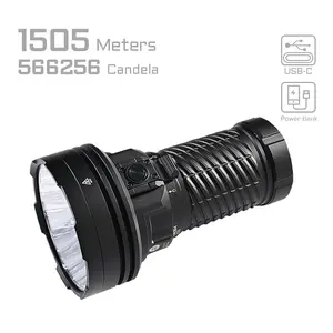 ACEBEAM X25 High-Power Long Range LEDs Flashlight - 22,000 Lumens w/ 60W Wall Charger Adapter and Eco-Sensa USB-C Cable Included