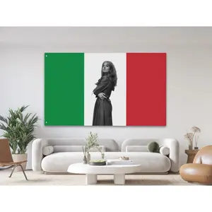 Custom Italian Flag Tapestry: Personalized Photo, Text or Logo