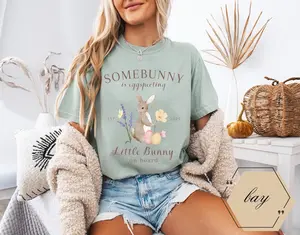 Pregnancy Announcement Shirt, Easter Pregnancy Announcement Shirt, Expecting Mom Pregnancy Reveal Graphic Tees, Mom to Be Outfit For Women