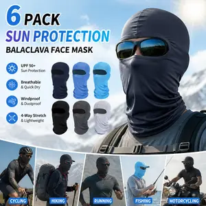 Cooling Balaclava 6 Pack – UV Protection Full Face Ski Mask, Breathable Neck Gaiter for Men Women – Summer Sale, Mid Year Sale, Deals for You, Restock