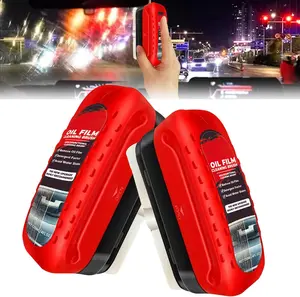 2PCS  Automotive Oil Film Cleaning Brush for Car Windows, Reusable Anti Fog for Car Windshield Cleaner Tool,  Cleaning Board for Windshield Set