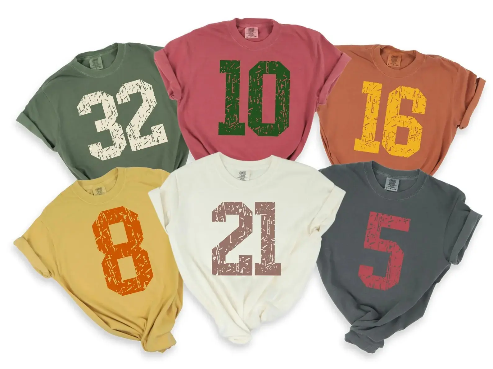 Comfort Colors Custom Number Shirt, Personalized Sports Number Shirt, Football Number Shirt, Your Number Shirt, College Football, Game Day Number