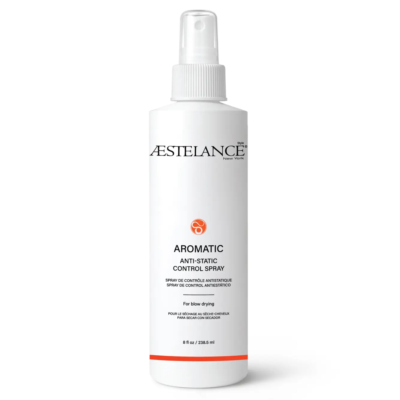 Aestelance Aromatic Lotion Anti-Static Control Spray 8 oz  Lightweight, Multifunctional Styling Spray For Blow-Drying