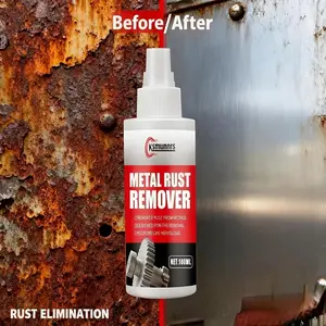 Metal Rust Remover 100ML, Quick Rust Removal for Gears and Hardware, Multi-Purpose Metal Polish Spray, Car Motorcycle RV Stainless Steel Cookware