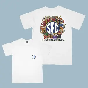 SEC Family T-shirt Sweatshirt Hoodie, Retro College Football Mascot Design, Unisex Game Day Spirit Apparel for All Southern Fans