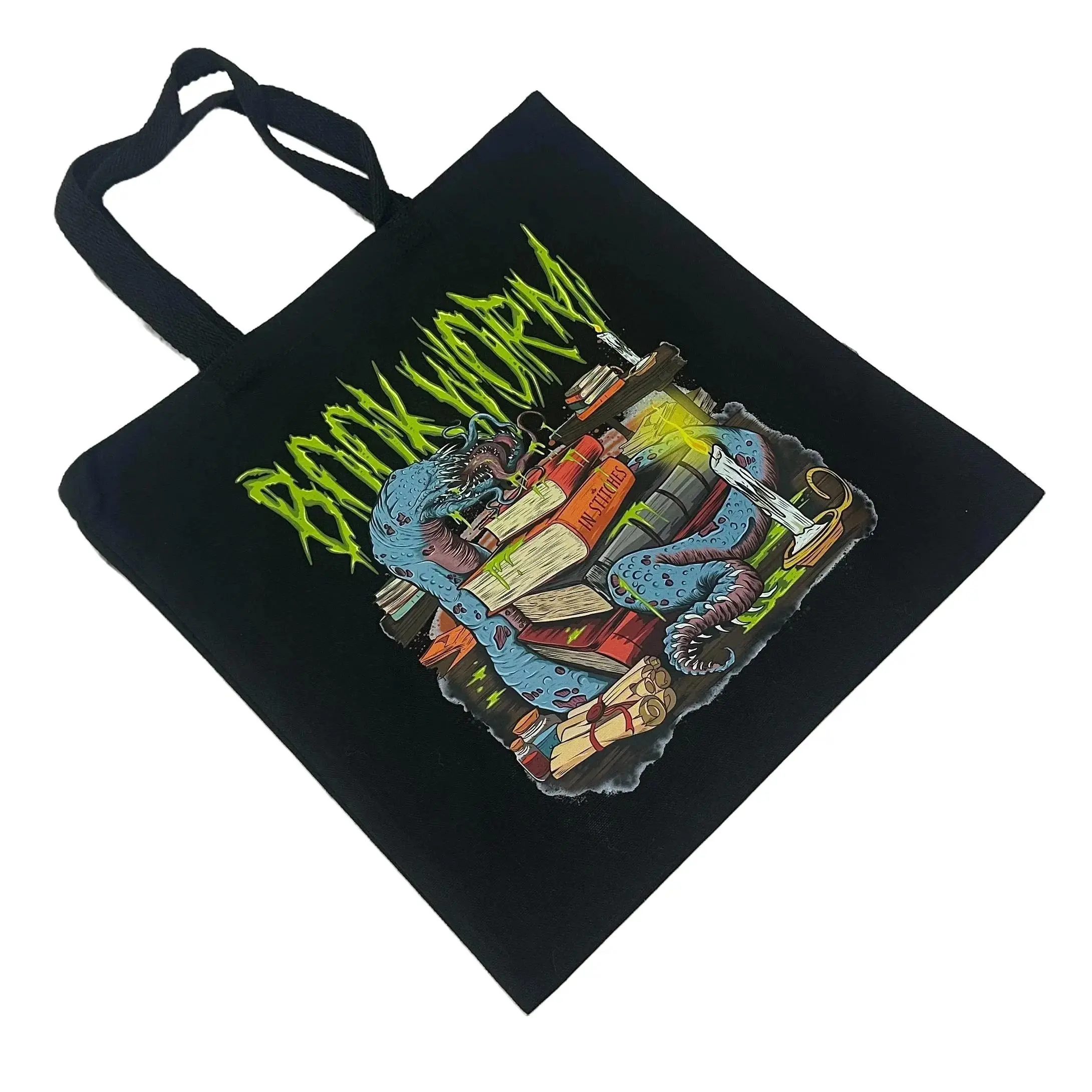 Book Worm  - Durable Canvas with Double Handle, Easy to Maintain, Ideal for Book Lovers and Casual Occasions, Book Bag, Dark Romance, Smut Readers, Bookworm