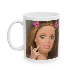 Funny Disgusted Face Mug - Hilarious Coffee Cup Gift for Mom, Dad, office Coworker or Friend, tea