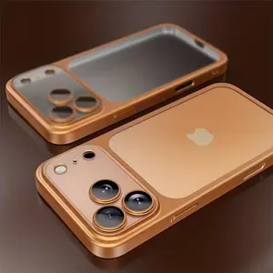 Luxury Matte Transparent Wireless Charging Phone Case for iPhone 13/14/15/16/17 Air Pro Max with Shockproof Lens Film and Clear Back Cover, Dropresistant Cover, Minimalist Style, Sleek Design, Highquality Case, Iphone Users, Gadget Lovers