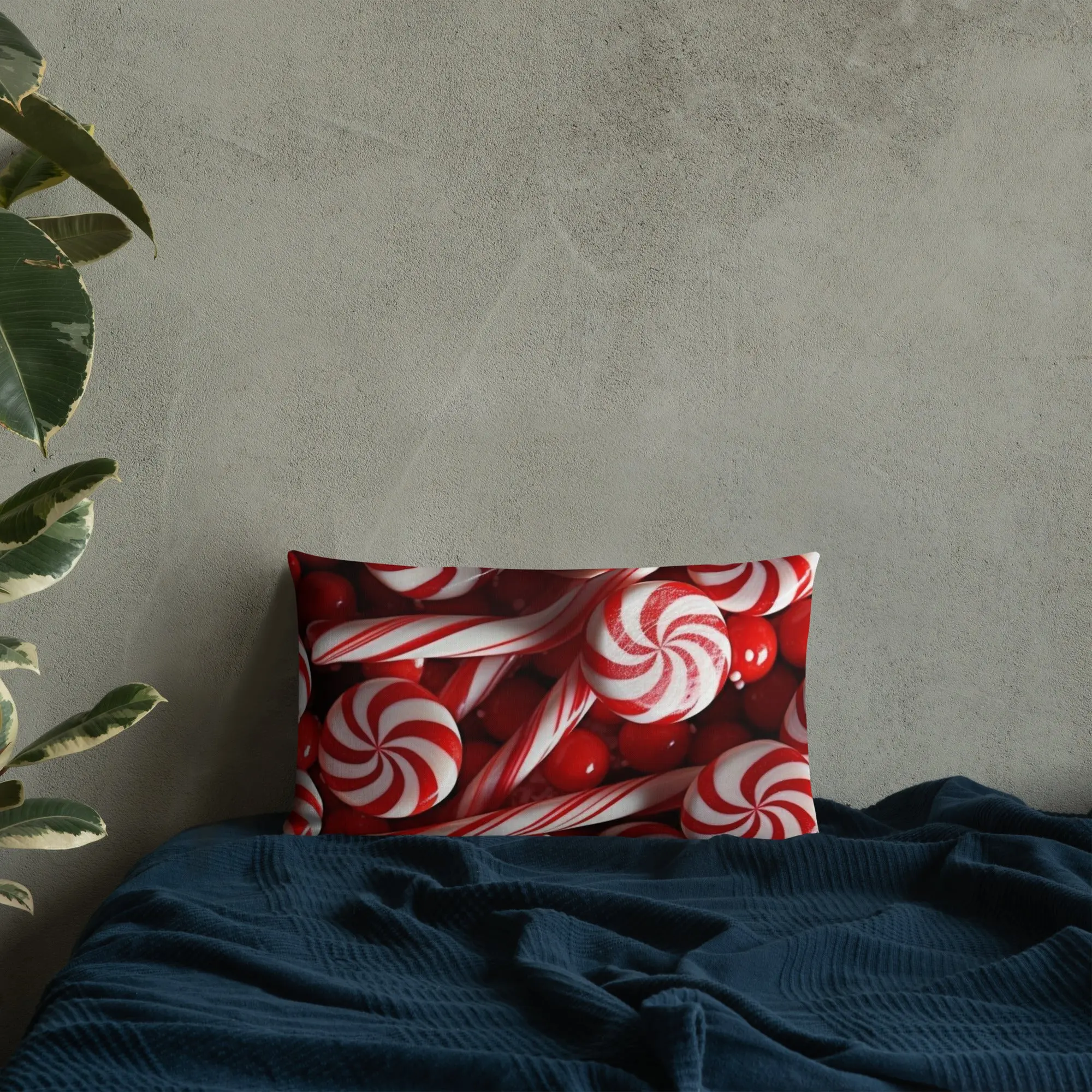 Christmas Candy Cane Premium Pillow