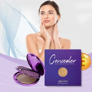 Zephoco Ivory White Concealer Palette Face Concealer✨Sweatproof Long-Wear Matte Blendable Full Coverage Flawless Portable Compact