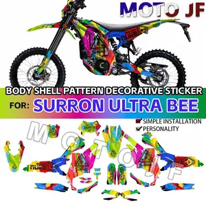 Enduro Electric Dirtbike Sticker Graphics Kit Sticker Decals Body Change Color Film Accessories For Sur Ron Surron Ultra Bee