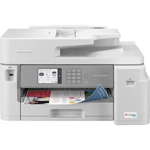Brother MFC-J5855DW INKvestment Tank Color Inkjet All-in-One Printer with 1 Year of Ink in-box, 11"x17" Printing, Wi-Fi & USB Connectivity, White