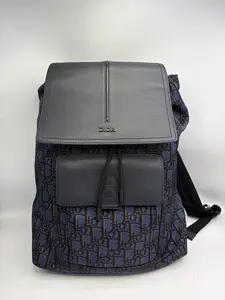 Pre-owned Dior D Motion collection bag blue monogram 2019 code 97% new