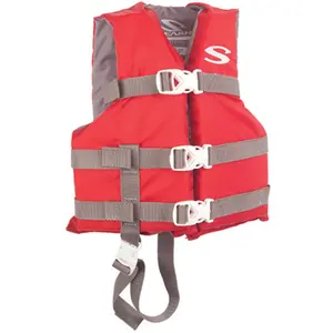 212 MAIN Stearns Child Classic Flotation Vest - Red, Adjustable Belt, Crosstech Foam, Nylon Shell, for Water Sports, Kayaking