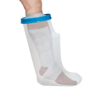 100% Waterproof Leg Cast Cover for Showering, Reusable Adult Short Leg Cast Protector, Cast Covers for Shower Leg