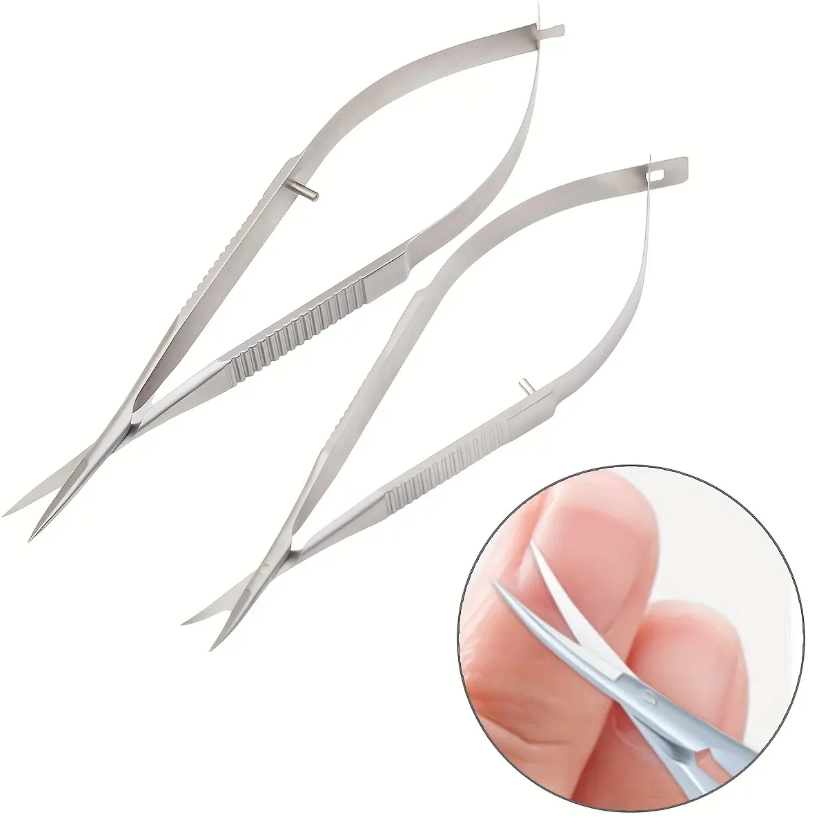 Stainless Steel Cuticle Nipper Pliers - Cutter, Pincher, Small Cuticle Tools, Nail Care Dead Skin Remover, Straight Manicure Eyebrow Scissors for Beauty & Personal Care, Cutter Cuticle Tools