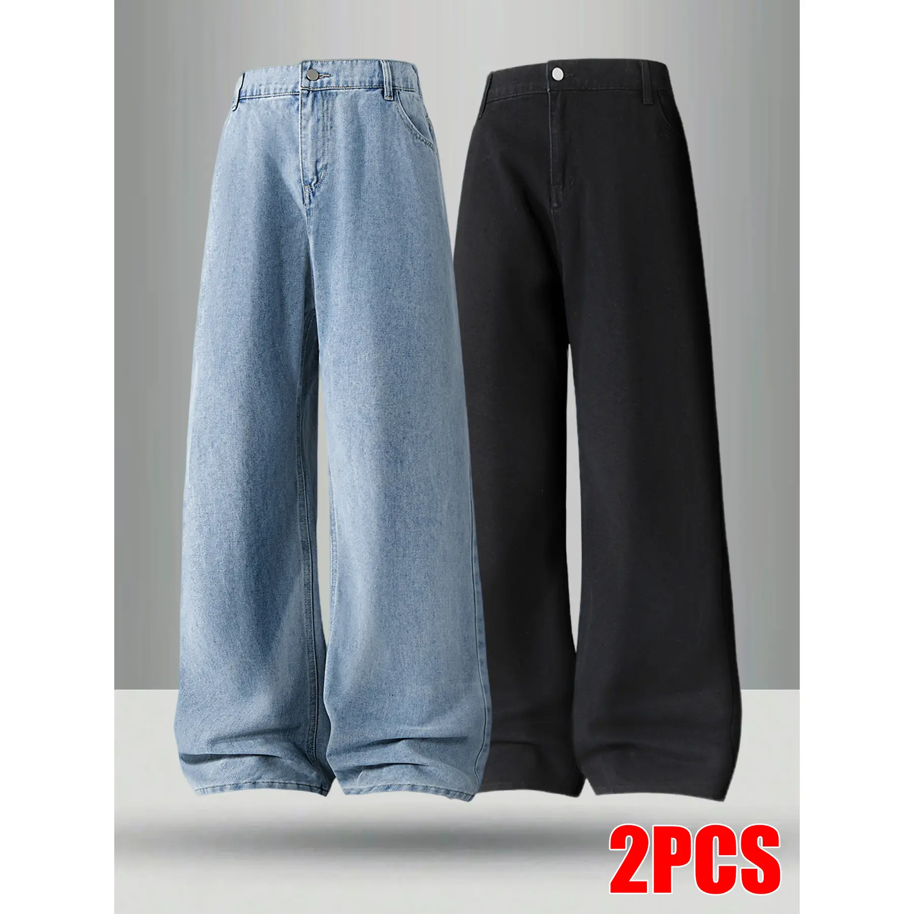 2-PCS - Light Blue + Black