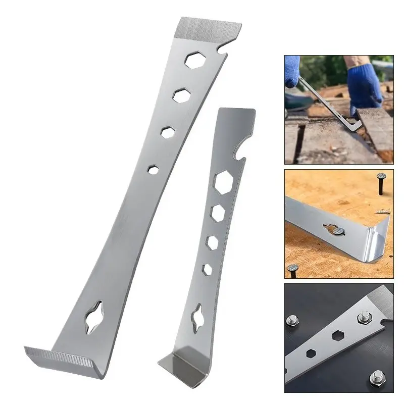 Car Trim Removal Tool  | Hand Tools 4 in 1,Pry Bar Tool,Crow Bar Metal Scraper Stainless Steel Pry Tool,Screwdriver Pry, Beekeeping Equipmen