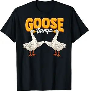 Cute & Funny Goose Bumps Goosebumps Animal Pun T-Shirt - Macyulm Shop 41B07ZM46GQ4