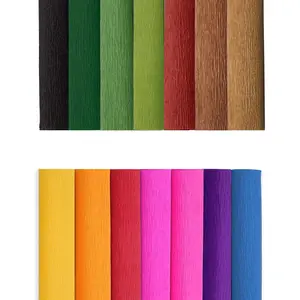 Crepe Paper Flower DIY 14 Colors, 9.8 x 98 Inch Wide Paper for  Wrapping, Crafts, Flower Birthday Parties Weddings Festival Decoration (Multiple Colors 1)