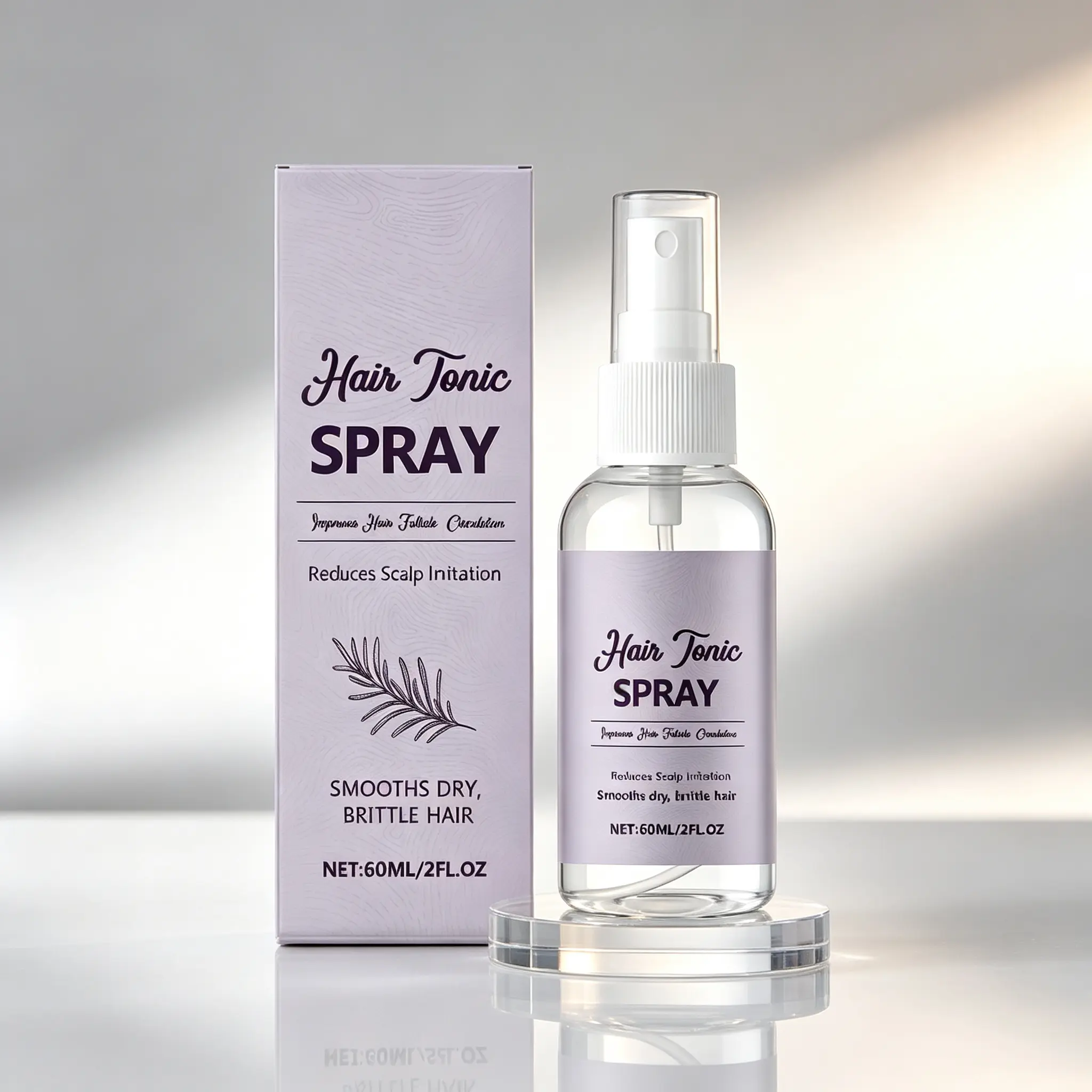 Soothing Hair Tonic Mist – Calms Scalp Tension, Reduces Dryness & Leaves Brittle Hair Feeling Smooth and Manageable | Daily Scalp & Hair Refresher | 60ml