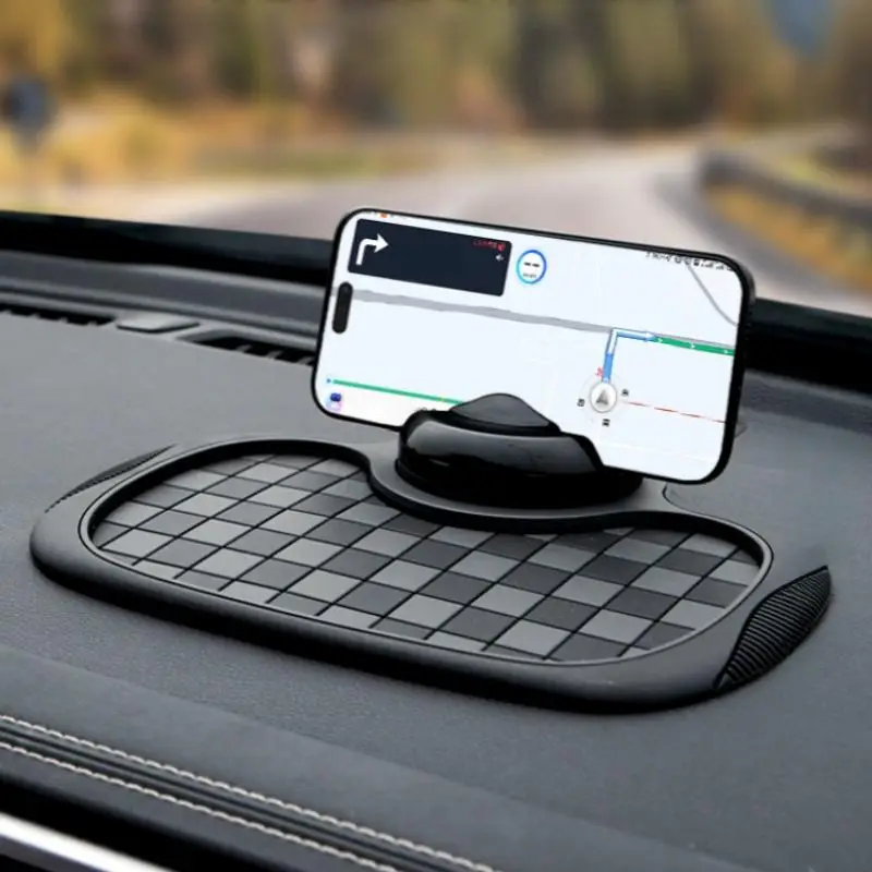 Car Anti-slip Pad, Multifunctional Car Phone Holder with Digital License Plate, Dashboard Anti-slip Storage Pad, Car Interior Accessories