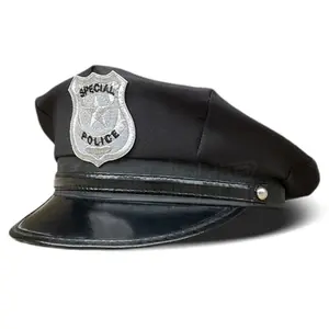 Adult Police Hat Octagon Flat Hat Cosplay Performance Masquerade Fun Props  Police Hat Uniform Accessories